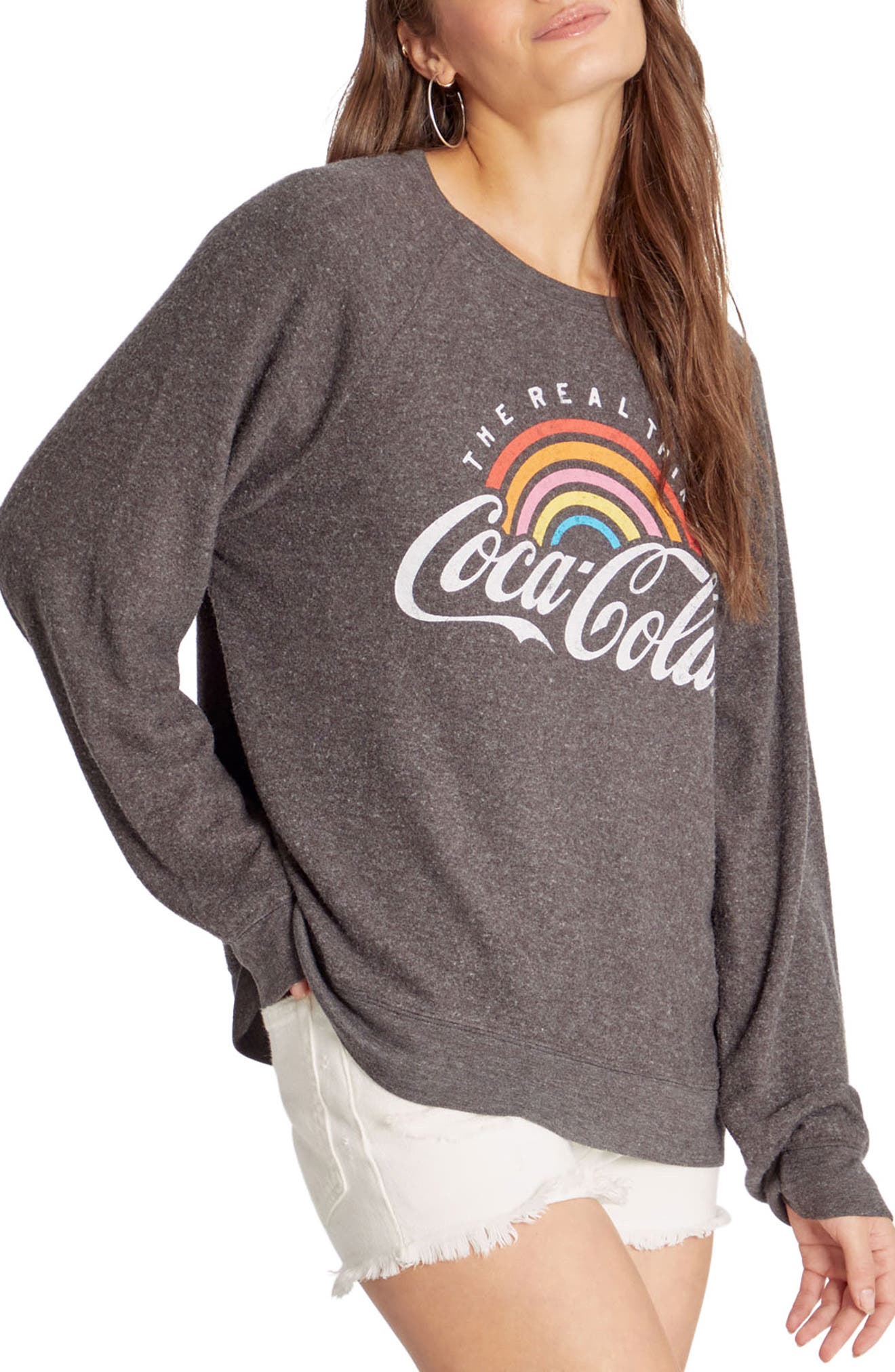 Coca-Cola Surfers The Real Thing Womens Hooded Sweatshirt 
